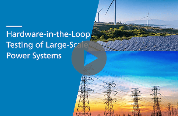 Hardware-in-the-Loop Testing of Large-Scale Power Systems